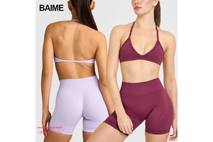 Women's Custom Breathable Underwear V-neck Sports Shaping Fitness Yoga Top