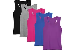 Custom Female Summer Racerback Tank Top, Women Quick- Dry 100% Polyester Screen Printed Tank Top