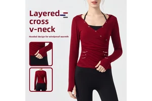 Hot Sale Removable Pad Yoga Sports Top Women V Neck Yoga And Pilates Wear Quick Dry For Gym Running Sports Wear