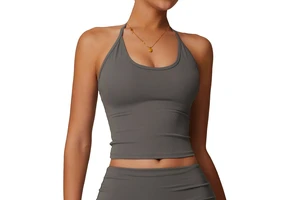 Lightweight Sexy Yoga Vest Sports Bra Breathable Seamless Quick Dry Eco-Friendly Reusable Spandex/Nylon Fitness Top for Workouts
