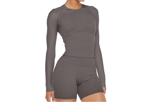 Women Breathable Long Sleeve Seamless Yoga Top Slim Fit Compression Activewear Fitness Gym Shirt Private Label Front Logo