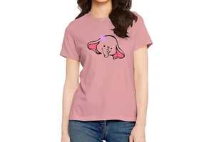 Women's 100% Cotton O-neck T-shirt Comfortable Stylish Summer Half Hand Custom Printed Design Eco-Friendly Casual Slim Fit 160