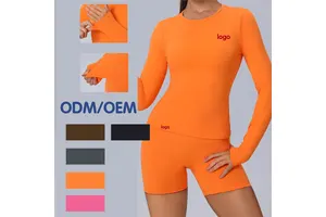 Long Sleeve Yoga Top High Elastic for Gym Fitness Training Women Manufacturer