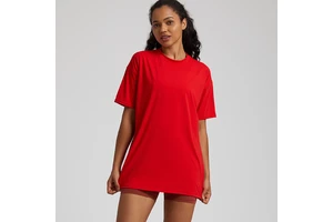 Crew Neck Short Sleeved Lightweight Plus Size Sports T-shirt Yoga Active Wear Breathable Athletic Fitness Top Workout Running