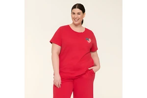Breathable French Plus-Size Women's T-Shirt Cross-Back Short-Sleeve Design Summer Wholesale Valley T Shirt Garments Vendor