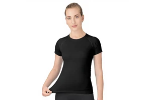 Women's Fitness Shirt Solid Colors Short Sleeve Yoga Top Spandex/Nylon Crew Neck Quick Dry Breathable Sexy Gym Workout