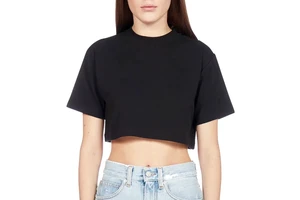 Women's High Stretch Fitness Yoga Top New Workout Tee Running Exercise Neck Slim Rib Crop Short Sleeve Wholesale Sport Fabric