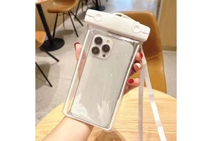 Universal 7.2 Inch Big Size Crossbody PVC Waterproof Pouch Bag for Mobile Phones