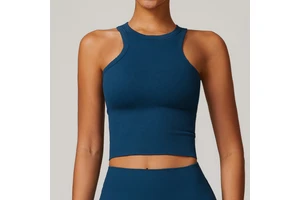 Hot Sale Breathable Woman'S Sports Sleeveless Tank Top Casual Tight Yoga Vest Running Fitness