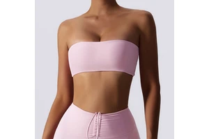 Girl Comfort Hot Sexy XXXX Workout Stretch Quick Dry up Strapless Backless Sports Bra Active Yoga Gym Fitness Top Wear for Women