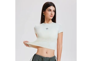 Women's Lightweight Summer Sports Top High-Level Pilates Yoga T-shirt High Elastic Slimming Breathable Umbilical Leakage Fitness