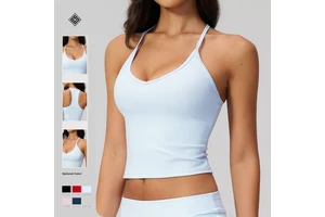 Beautiful Back Yoga Vest Quick-drying Exercise and Fitness Clothing Top for Women