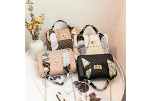 Small Square Bags Mini Printed Chain Messenger Designer Handbags Famous Brands New Women's High-grade PU Mobile Phone Bags