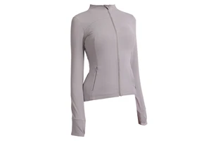 2026 New Style Spring Autumn Yoga Wear Long-Sleeved Quick-Drying Fitness Running Top Sports Jacket Women Spandex/Nylon