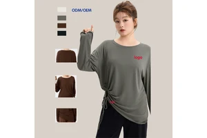 Performance Yoga Top Women Breathable Cutout Plus Size Curvy for Yoga and Fitness Manufacturer Yoga Activewear