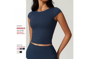 High Stretch Tights Quick-Drying Yoga Clothes Gym Sport Fitness T Shirts Casual Running Workou Tops Yoga Short Sleeves for Women