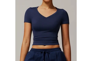 2025 New Women's Short Sleeve Gym T-shirt Sports Top Yoga Clothing YOGA Short Sleeve Top Quick Drying T-shirt Lady Custom logo
