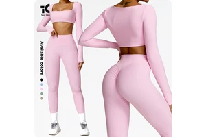 Breathable Tight-Fitting Long-Sleeved Fitness Shirts Outdoor Running Wear Brushed T-Shirt Sports Sexy Yoga Tops Sweat-Wicking