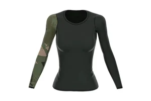 Women Compression Top Long Sleeve Athletic Shirt Seamless Breathable Moisture Wicking Quick Dry Tight Fit Workout Running
