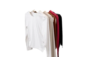 Women's Four-Way Stretch Waist Cinching Ribbed Long Sleeved Yoga T-Shirt Slimming Breathable Comfortable Sports Fitness Top