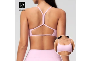 New Custom Halter Neck Open Back Quick Dry Crossing Yoga Running Gym Fitness Casual Womens Sports Bra