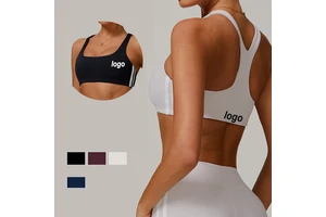 Nude Yoga Bra Beautiful Back Sports Running Tights Leisure Fitness Gym Sports Bra High Support Sports Bra