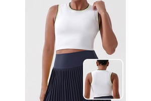 High Quality Women's Lightweight Nylon/Spandex Yoga Top Breathable Quick Dry Nude Feeling Seamless Recyclable Short Sleeve