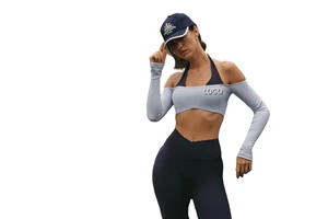 Women's Brushed Solid Color Matching Sports Long Sleeve Chest Pads Quick-drying Tight Pilates Yoga Top