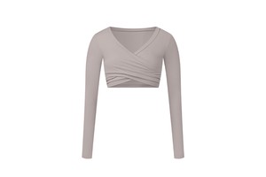Women Long Sleeve Comfortable Soft Quick Dry Lightweight Cropped Yoga Long Sleeve Tops