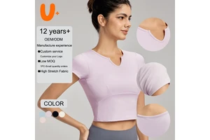 Yoga Shirts High Elastic Lightweight Yoga T Shirt Women's Sportswear Breathable Comfortable Gym Fitness Fitted Yoga T Shirt