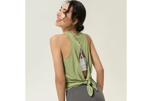 New Fitness Quick Dry Sports Vest V Cut Back Sports Tank Breathable Yoga Tops Non-sleeve Loose Running Tanks Active Wear