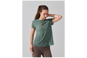 Beauty Back Fitness Top | Cross-Border Women's Quick-Dry Short Sleeve for Pilates, Running & Yoga