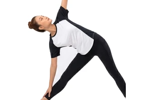 Women Yoga T Shirts Women Home Wear Exercise Tee Shirt Lightweight Women Short Sleeve Yoga T Shirt Women Sports Yoga Tee
