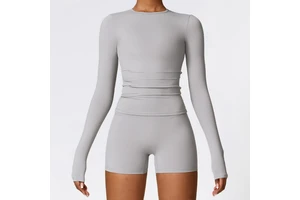 Winter Women's Breathable Lightweight Solid Fitness Yoga Gym Workout Sports