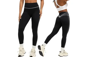 Wholesale Plus Size High Waist Gym Yoga Leggings High Quality Sports Fitness Yoga Pants for Women