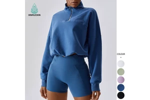 New Yoga Long Sleeve Fashion Fitness Wear Breathable Yoga Top High-end Seamless High Elastic Gym Clothes Women