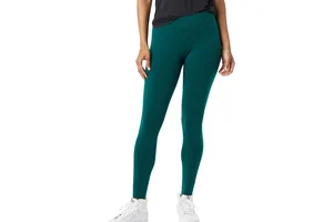 Elastic Waist High Spandex/Polyester Yoga Leggings for Women-Four-Way Stretch Sweat-Wicking Seamless Plus Size Scrunch Butt Gym