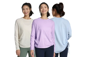 Core-Spun Cotton-Feel Polyester Moisture-Wicking Brushed Fleece Knit 310 GSM for Leggings