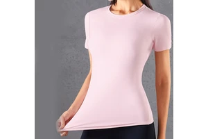 Custom High Quality Breathable Gym Wear Women Short Sleeve Mesh Yoga Top Workout Sport T-Shirt