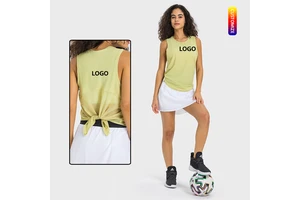 New Yoga Vest T-shirt Women's Fitness Running Fashion Strap Quick-drying Breathable Loose Sleeveless Blouse