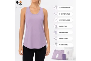 Women's Cooling Yoga Tank Top Breathable Quick Dry Moisture Wicking Loose Fit Sleeveless Gym Running Top Custom Logo Service