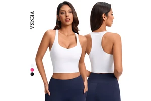 Women's Sexy Sling V-Shaped Back Fitness Vest Workout Tank Top Breathable Lightweight Quick Dry Spandex/Nylon Gym Yoga Breast