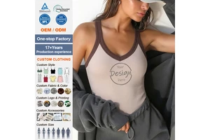 Custom Women's Tank Top Summer Slimming Camisole Top Built-in Bra Protective Fast Sampling Factory Direct Women's Clothing