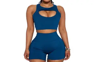 Soild Fashion Fitness Yoga Shorts & Bra Pakistan Made New Design Gym Wear Yoga Set for Women in Best Material Breathable