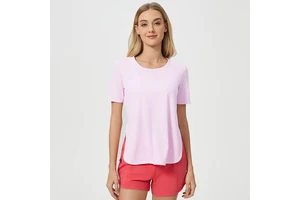 Women's Customized Logo T-Shirt Loose Breathable Quick Drying Yoga Top for Sports Running Outdoor Activities Skin Friendly