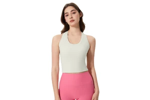 Wholesale Customization Women Gym Vest Fitness Workout Clothes Yoga Fashion Crop Tank Top Sport Seamless Sleeveless Vest
