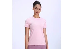 Summer Women Yoga Shirts Loose Sports Quick Dry Fitness Clothing Ladies Short Sleeve Custom Quick Dry Women Tops T Shirt