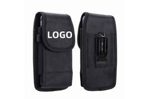 High - Quality Universal Nylon Mobile Phone Bag with Belt Clip for Multiple Brands Vertical and Horizontal Use