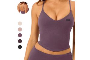 New Arrival v Necek Thin Strap Shockproof Pilates Fitness tank Top Women Sport Yoga tank Top
