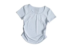 Women's Reversible Crop Top T-Shirts Regular Fit Sleeveless Spandex/Polyester Printed Eco-Friendly Breathable Yoga Windproof